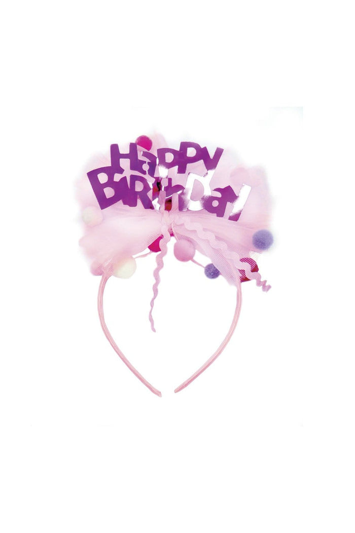 Happy Birthday PomPom Headband