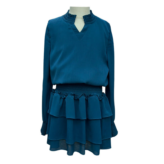 Harriett Dress, Dark Teal