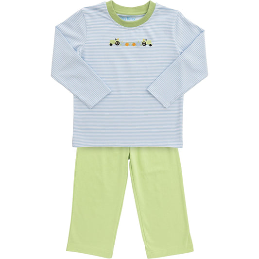 Tractor Pumpkin Pants Set