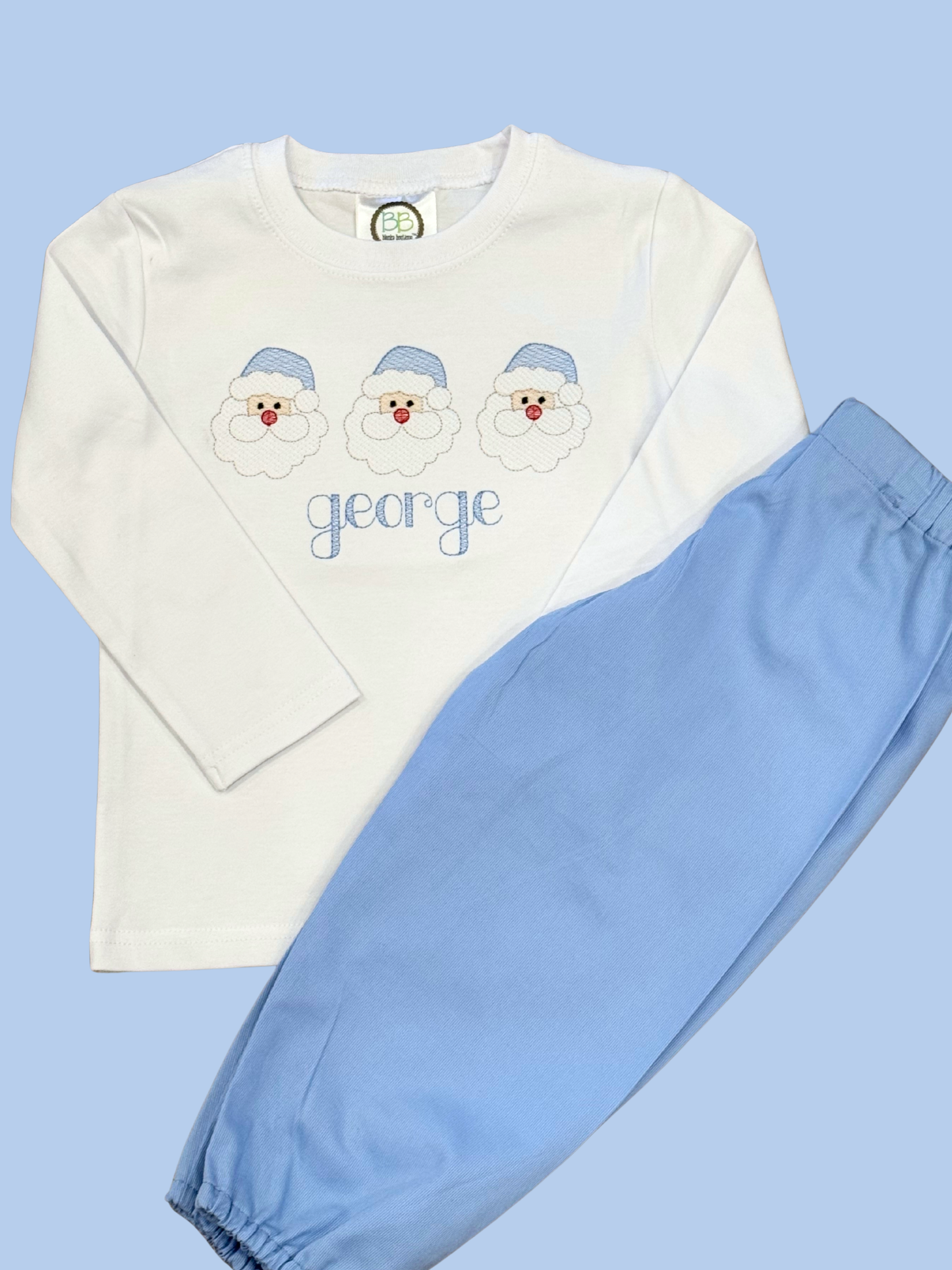 Blue Santa Trio Shirt