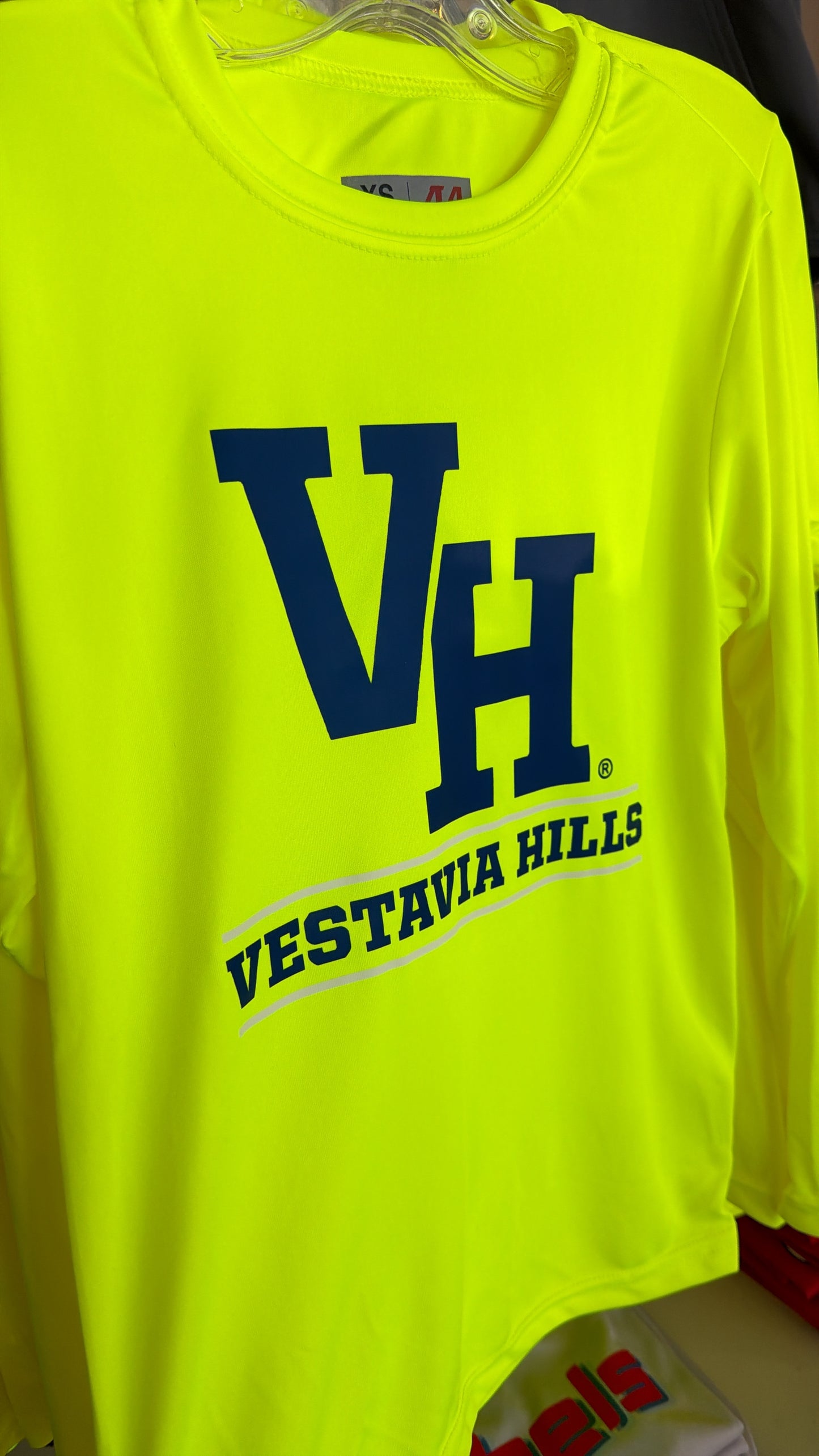 Neon Yellow VH Performance Shirt - Long Sleeve