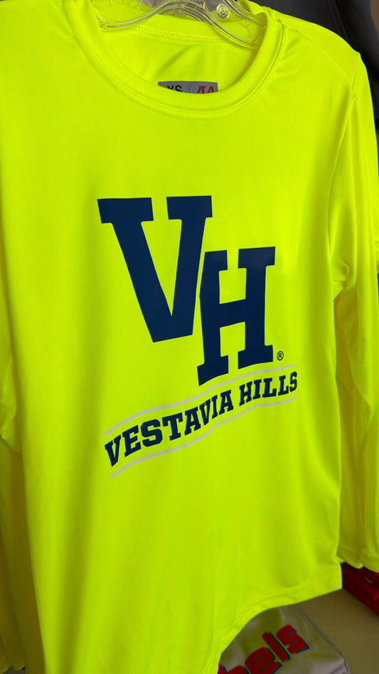 Neon Yellow VH Performance Shirt - Long Sleeve