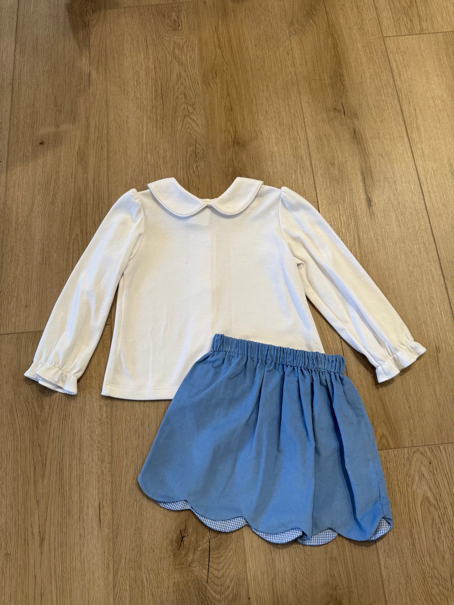 Kendall Skirt, Periwinkle Blue Corduroy