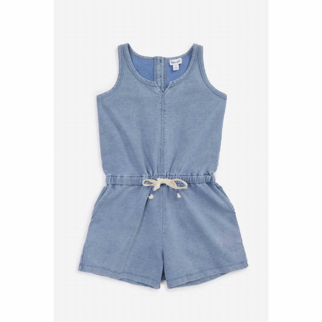 Shades of Blue Romper - Light Indigo