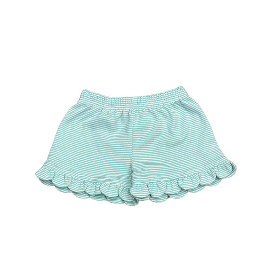 Petal Short, Mint Bitty Stripe Knit