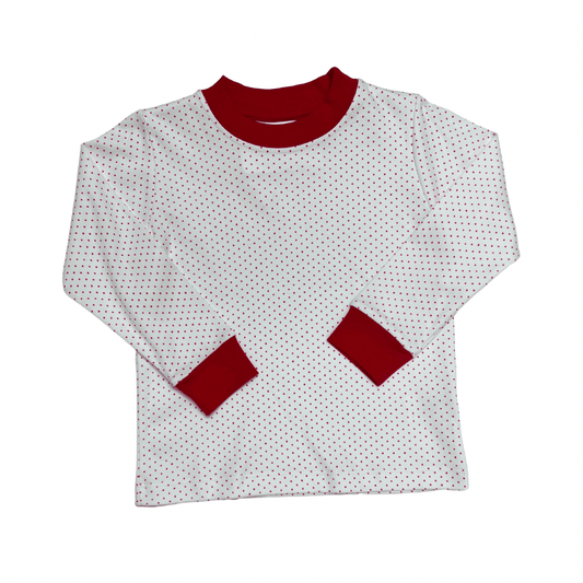 Red Bitty Dot Long Sleeve Shirt