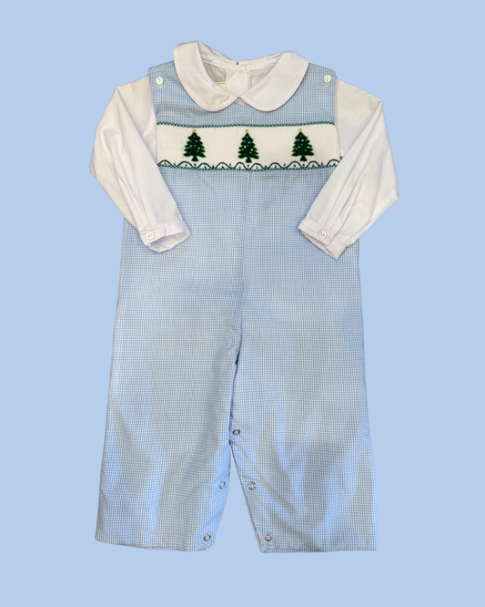Christmas Tree Smocked Longall