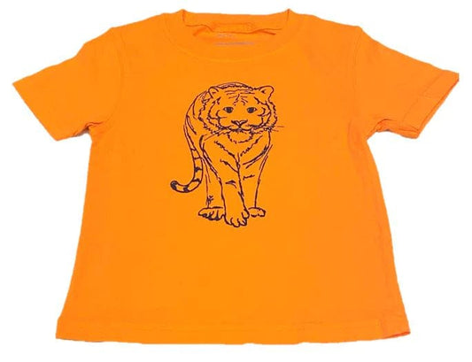Orange & Navy Tiger Tee