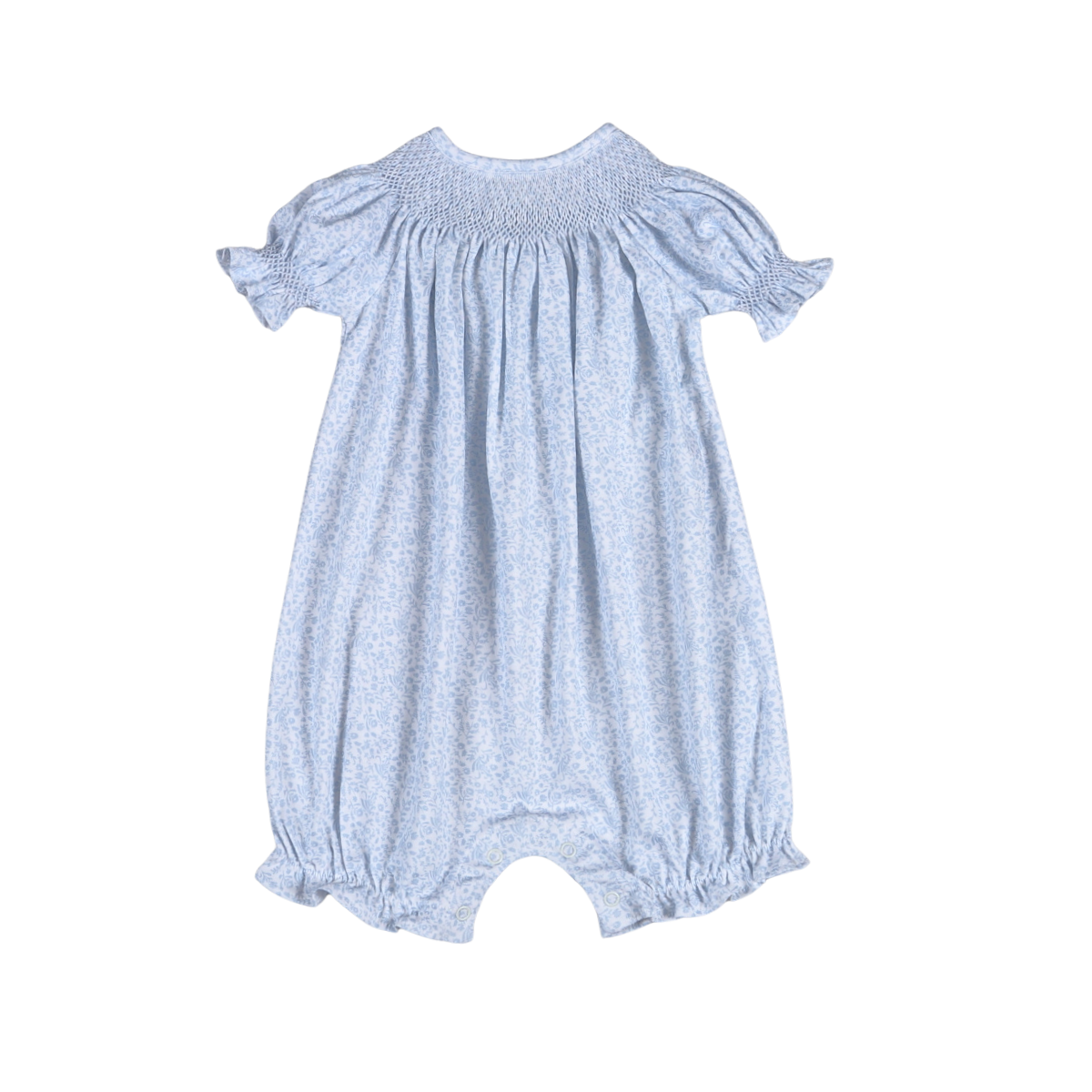 Ivy Floral Hand Smocked Bishop Bubble