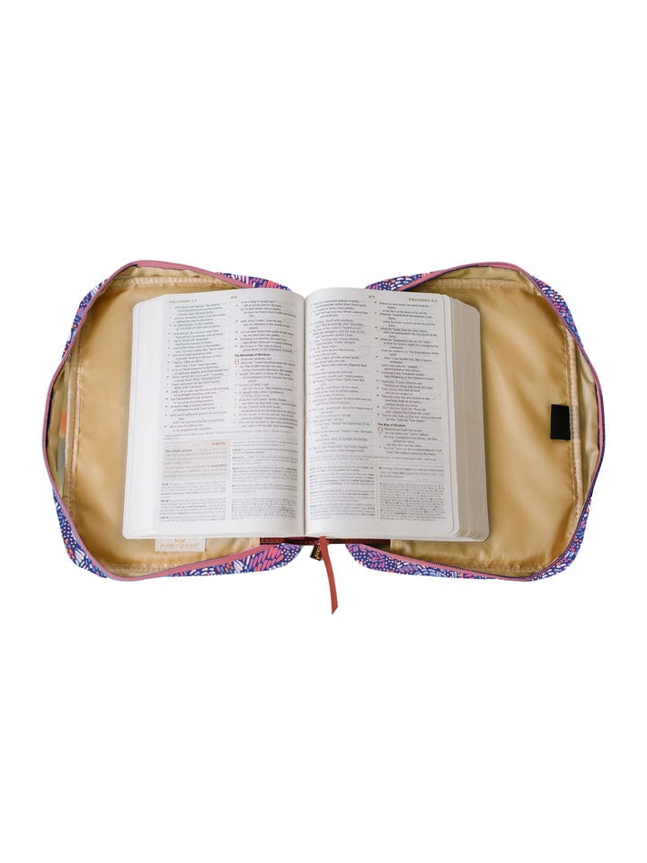 Bible Cover, Mosaic Meadow Blue