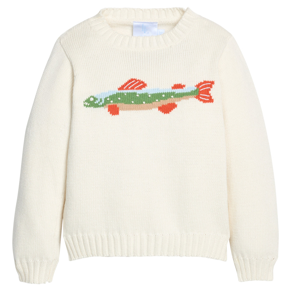 Intarsia Sweater, Brook Trout