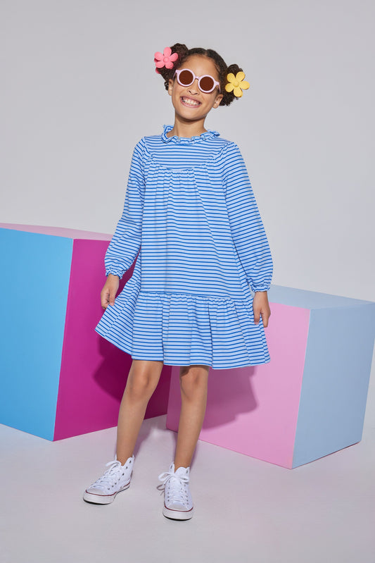 Jody Dress, Blue Stripe