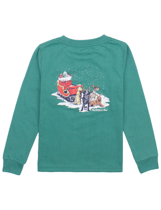 Sleigh Dogs Long Sleeve, Teal
