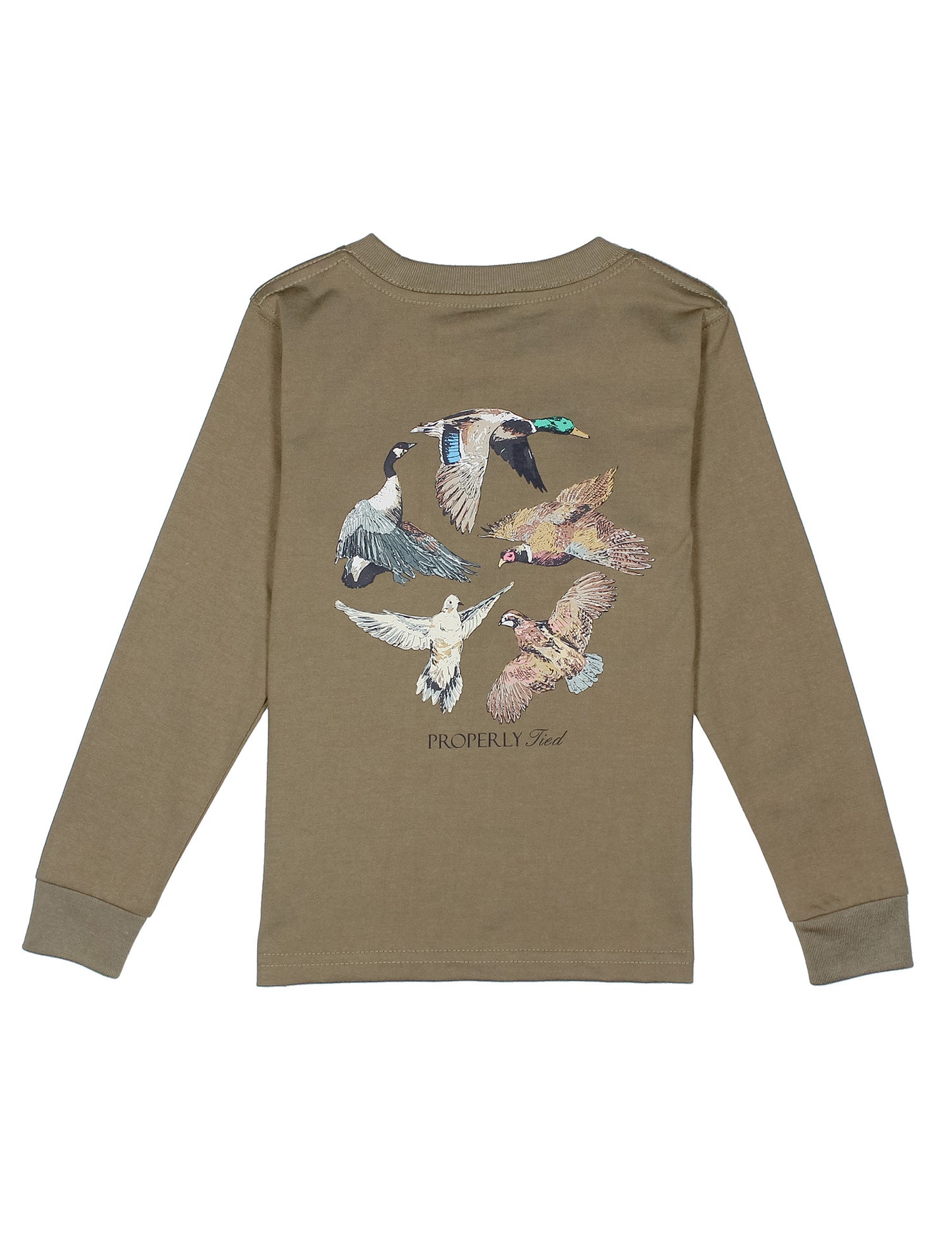 Flock Long Sleeve Shirt, Tan