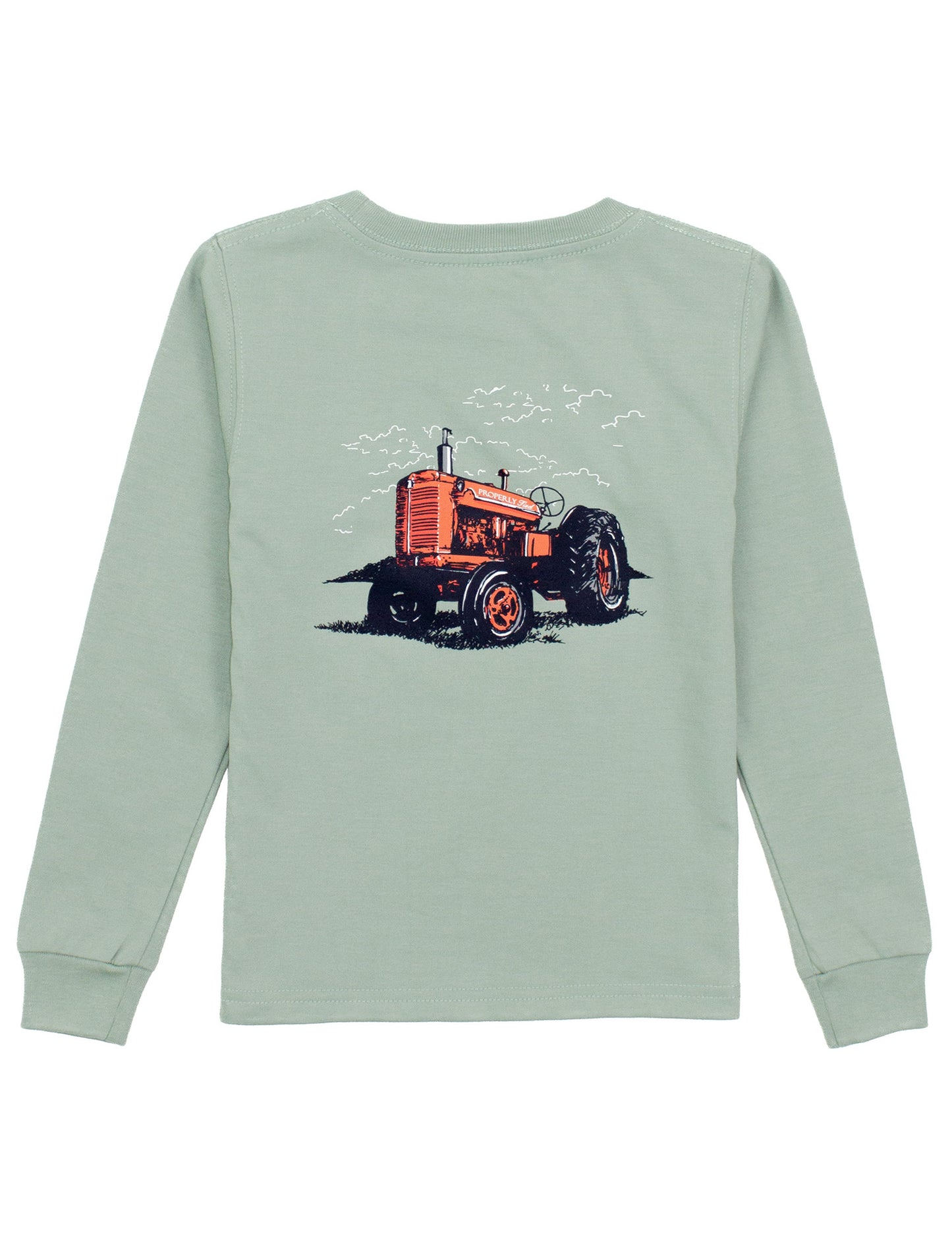 Tractor Long Sleeve Tee, Sage