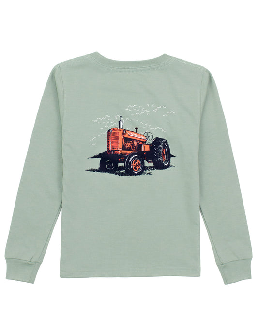Tractor Long Sleeve Tee, Sage