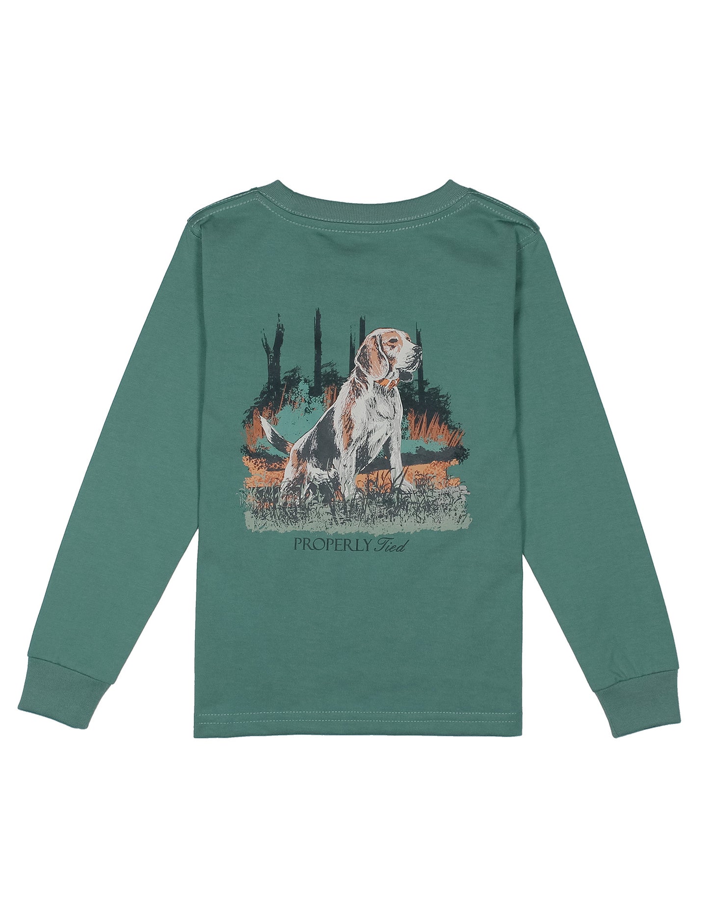 Beagle Long Sleeve Shirt, Marine Green
