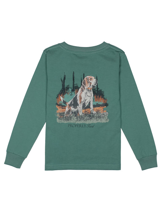 Beagle Long Sleeve Shirt, Marine Green