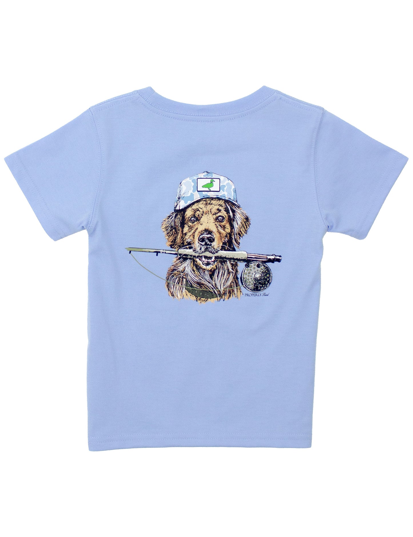 Fishing Buddy Short Sleeve Tee, Light Blue