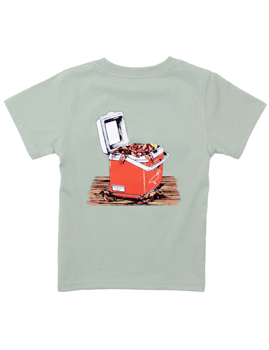 Crawfish Cooler Short Sleeve Tee, Chrome Grey
