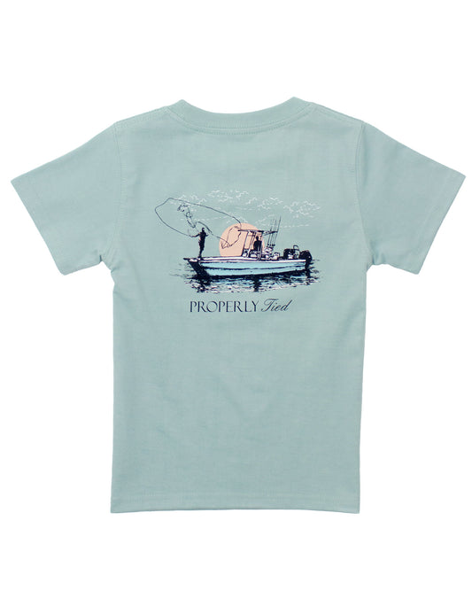 Cast Short Sleeve Tee,  Marine Mist