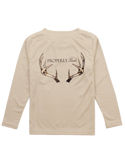 Performance Tee, Vintage Antler Sand