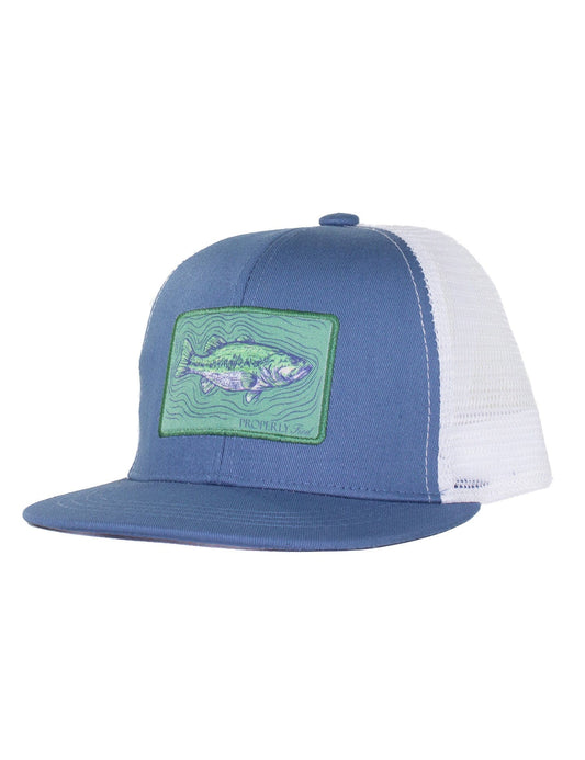 Boys Trucker Hat, Spotted Bass