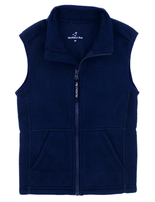 Properly Tied Boys Blake Vest Navy