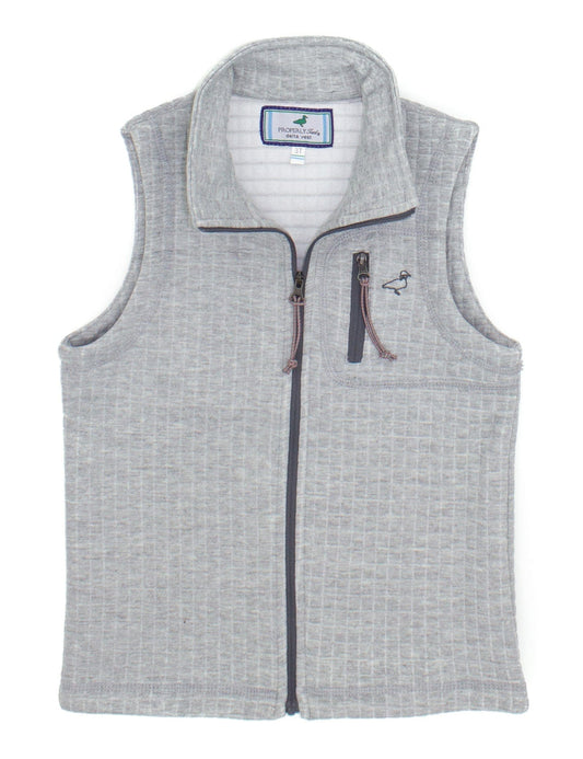 Boys Delta Vest - Heather Grey