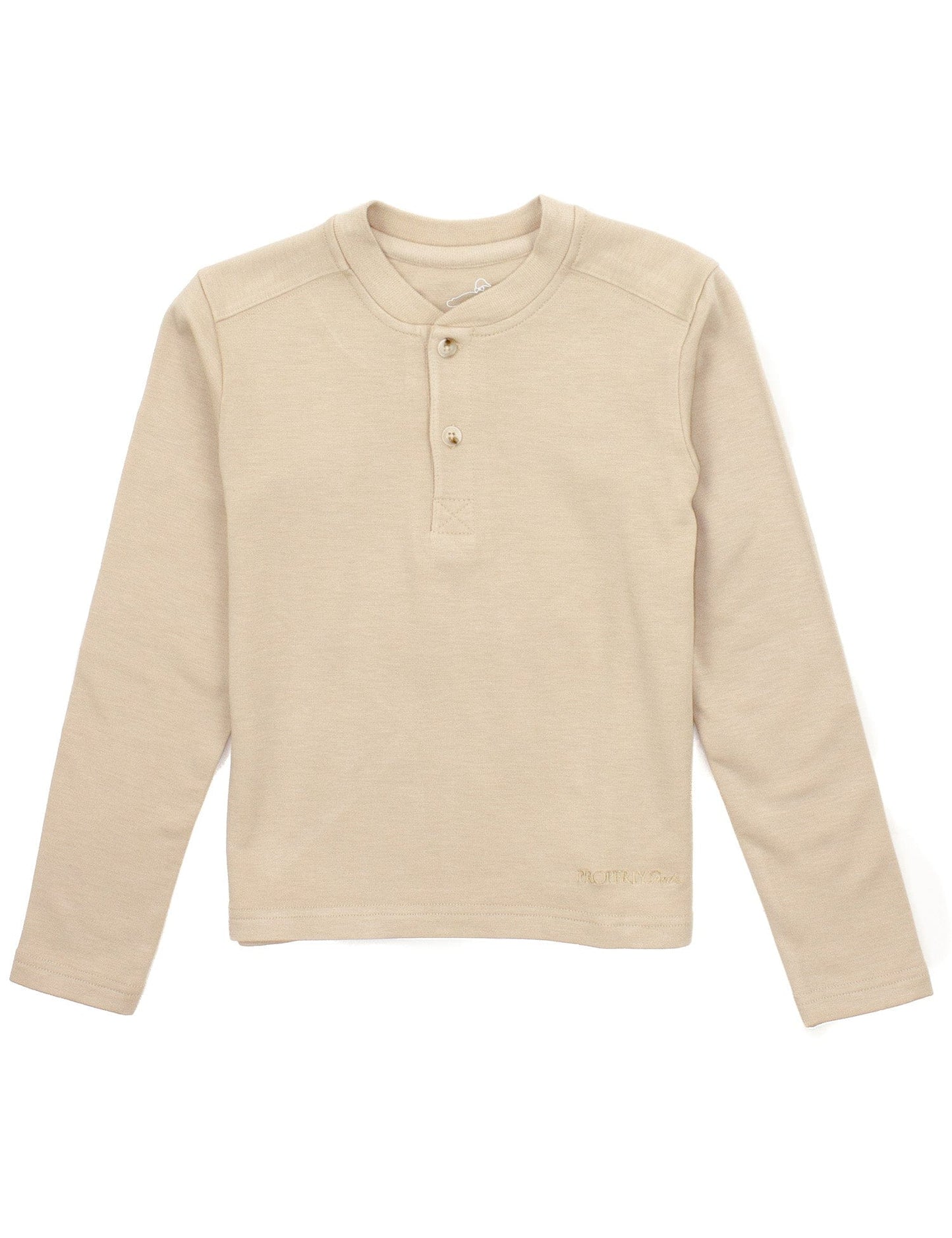 Long Sleeve Shoreline Henley - Birch