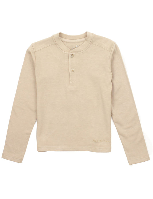 Long Sleeve Shoreline Henley - Birch