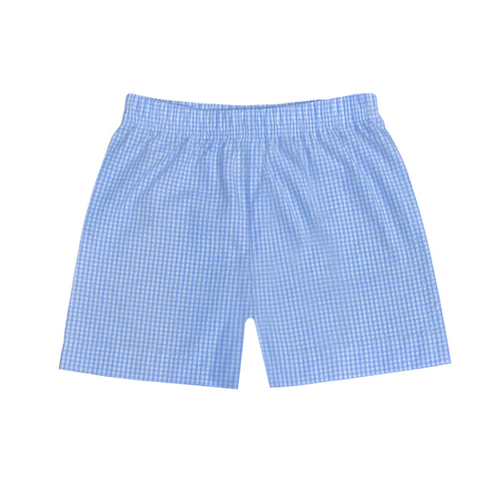 Leo Short, Medium Blue Gingham