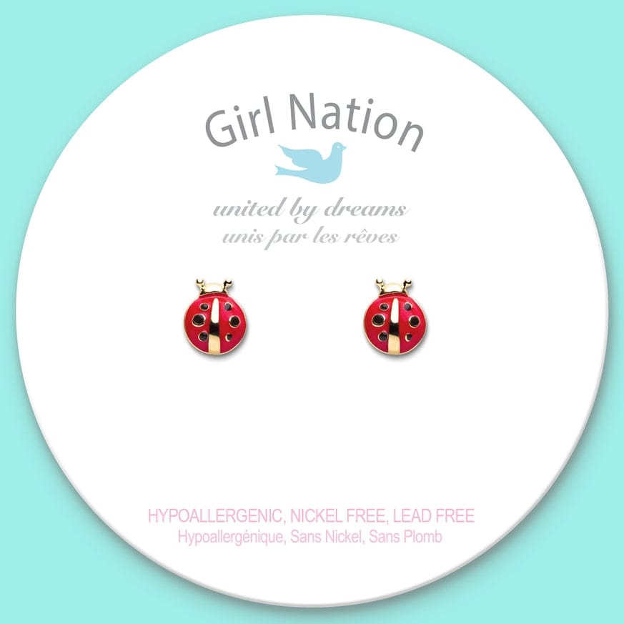 Little Ladybug Stud Earrings