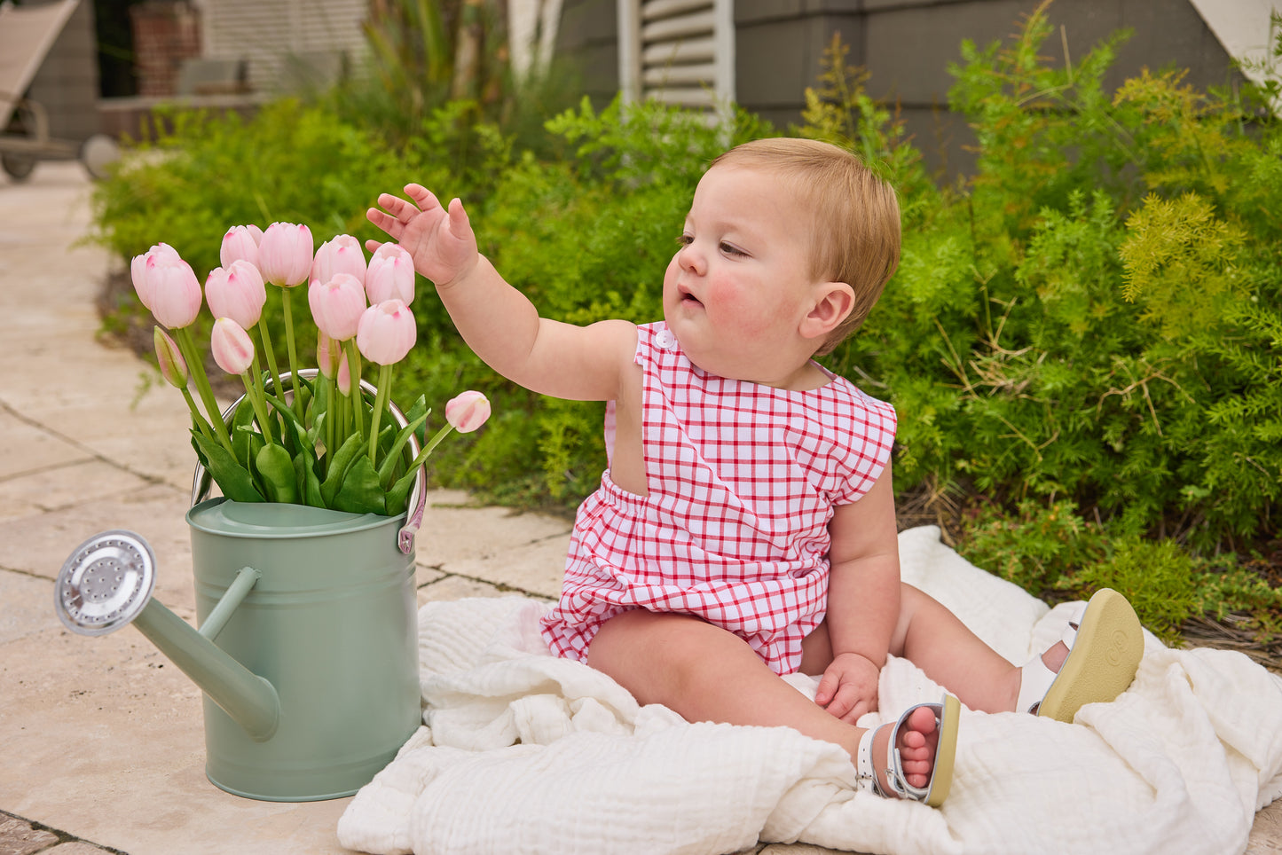 Louis Sunsuit, Red Windowpane