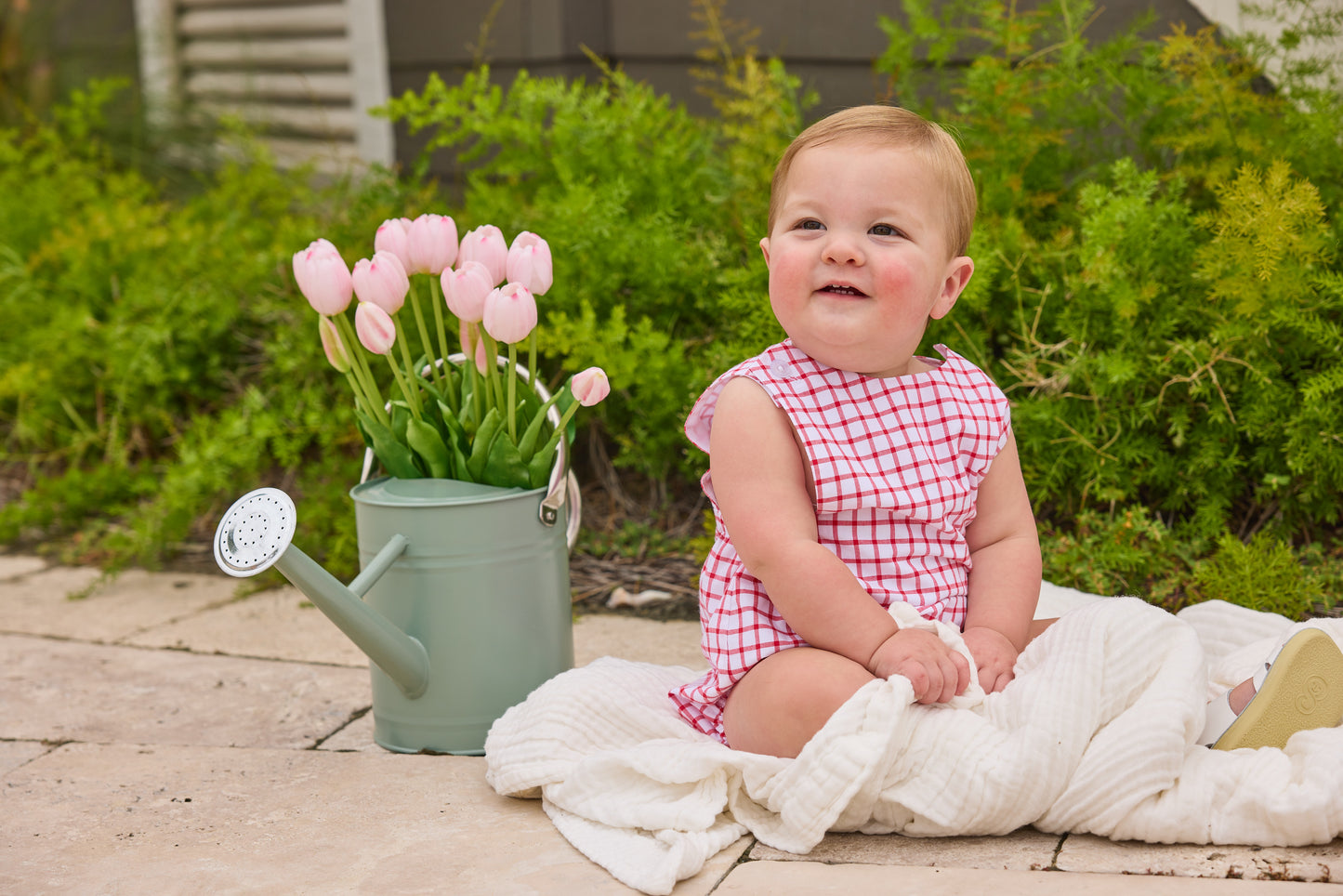 Louis Sunsuit, Red Windowpane