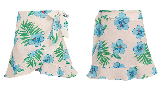 Marea Skirt, Hibiscus Azul Arena