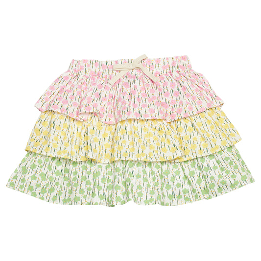 Multi Tiered Skort, Darien Daisies