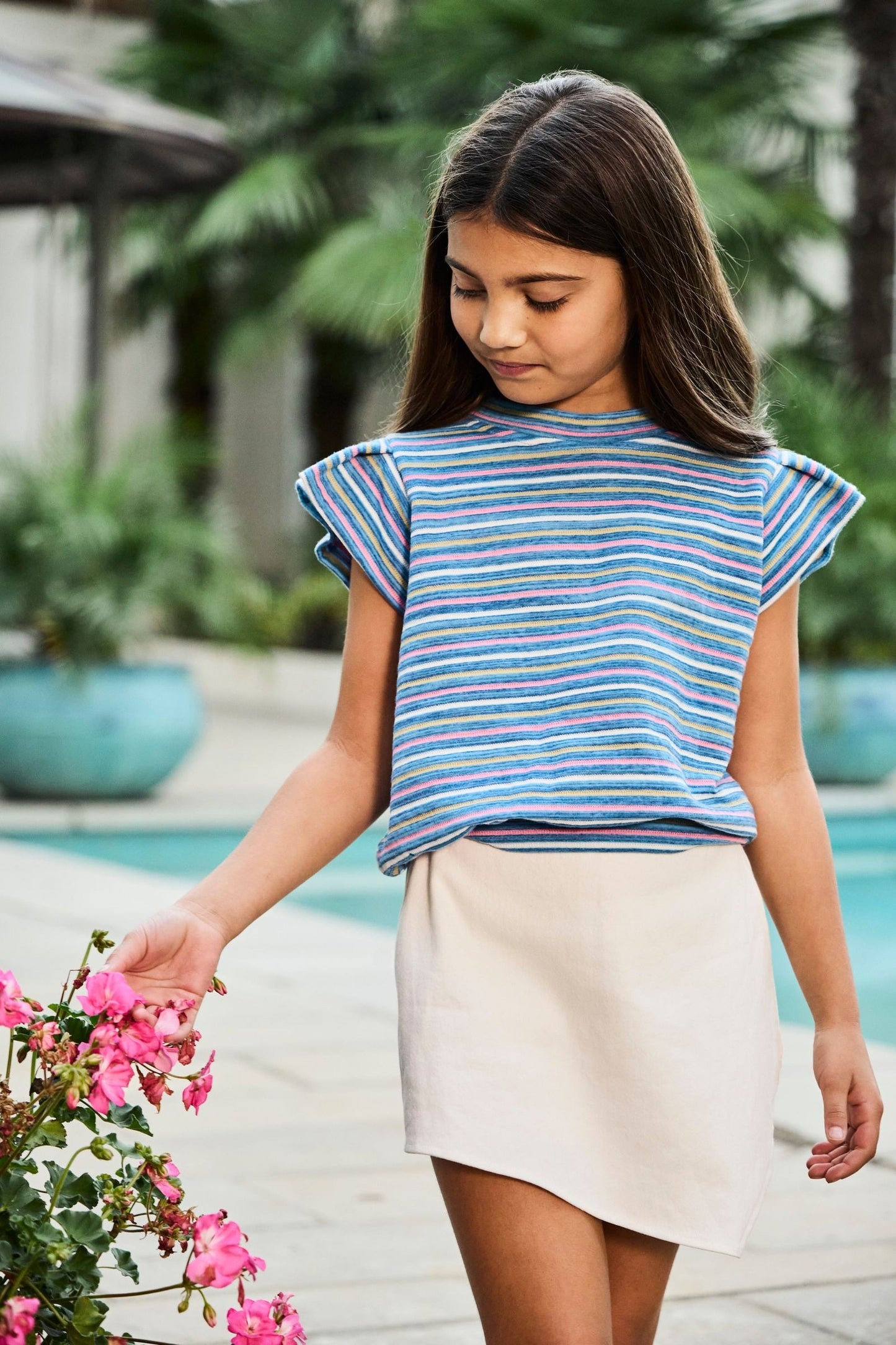 Alden Skort, Off White Denim