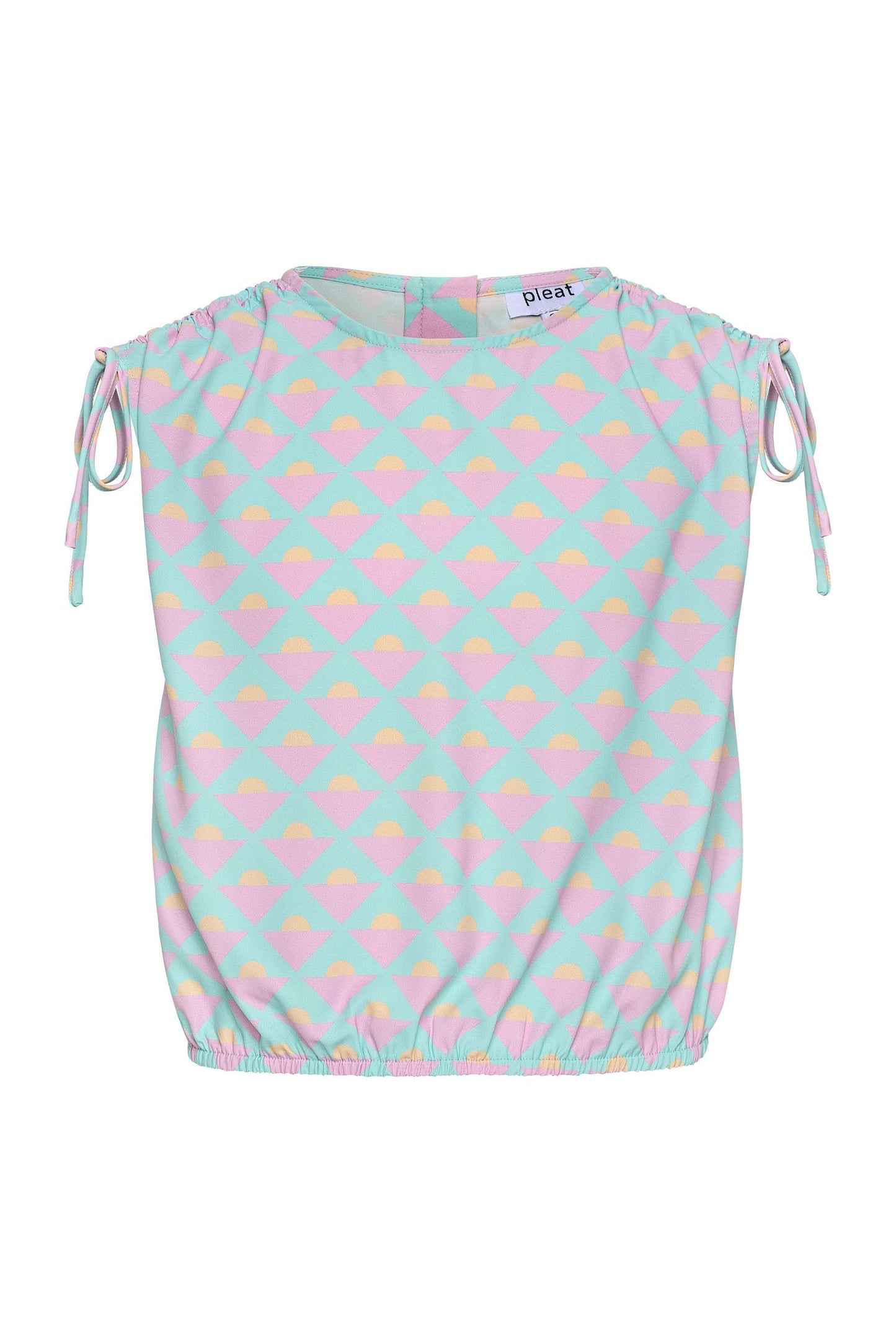 Emma Top with Ties, Abstract Horizon