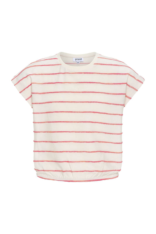 Hartley Top, Coral Stripe