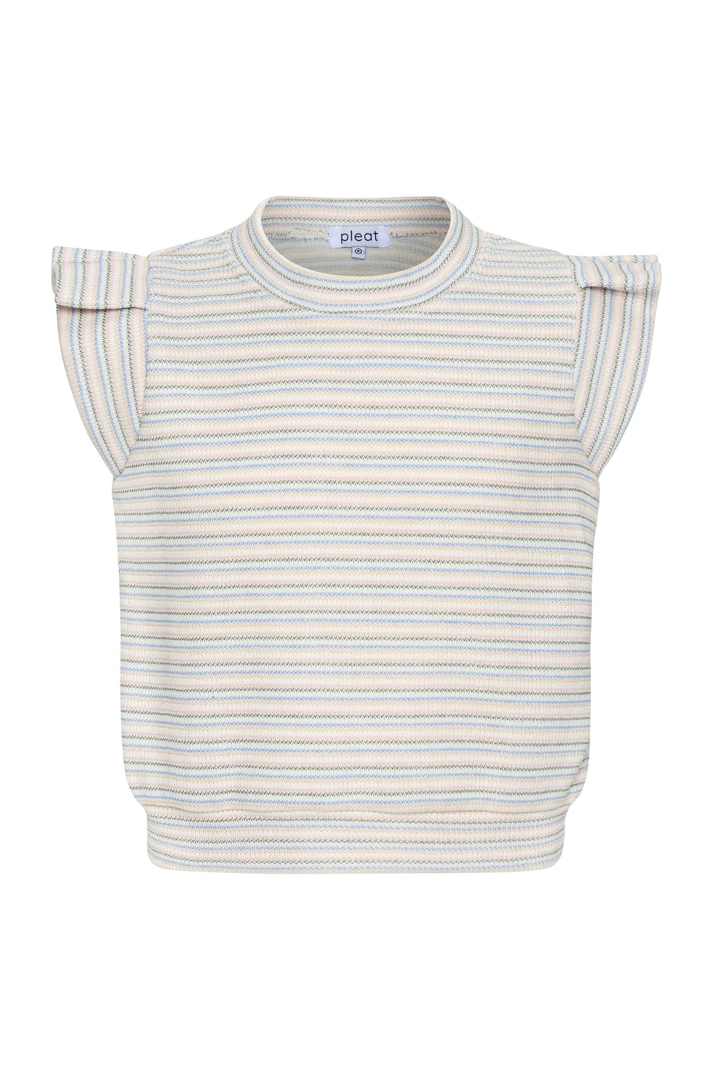 Olivia Top, Macaron Stripe Knit