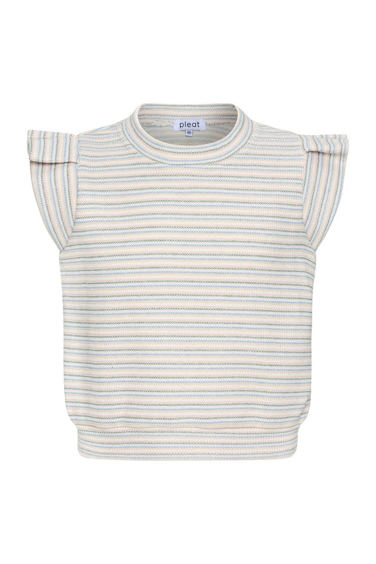 Olivia Top, Macaron Stripe Knit