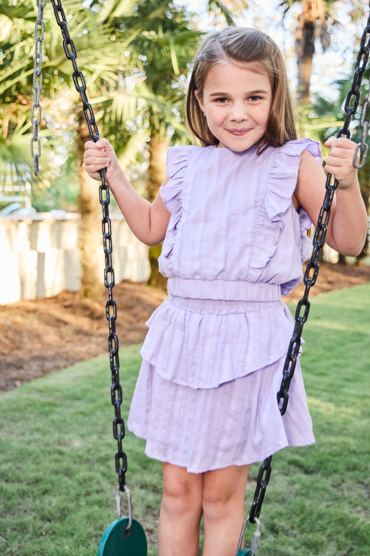 Parker Skort, Purple/Gold