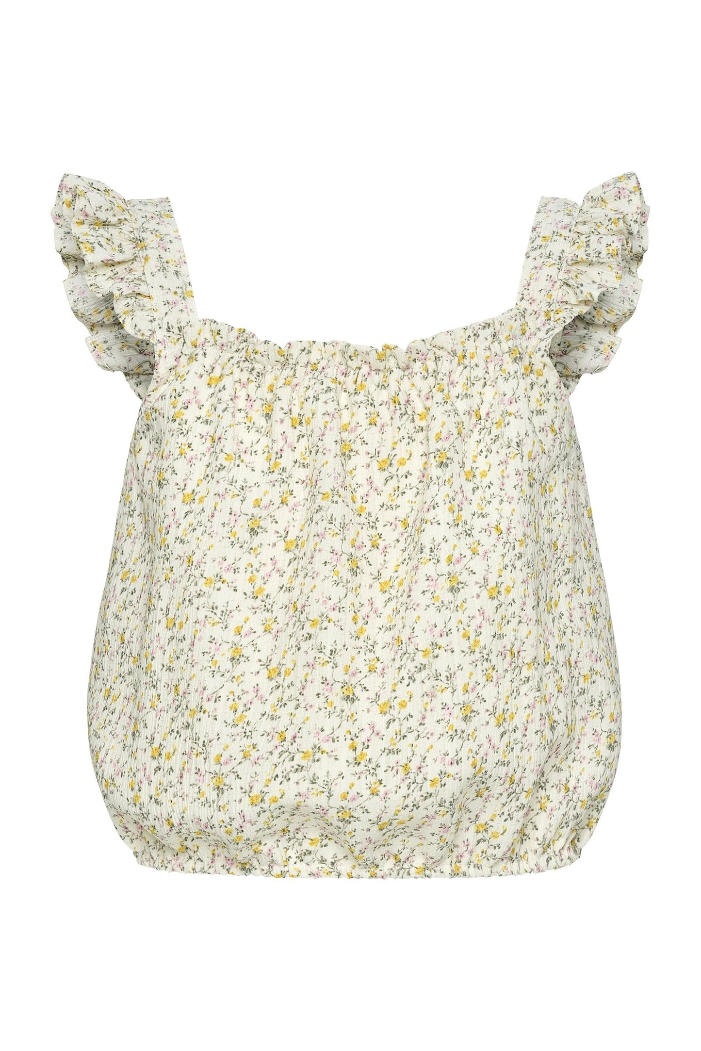 Talia Top, Cream Ditsy