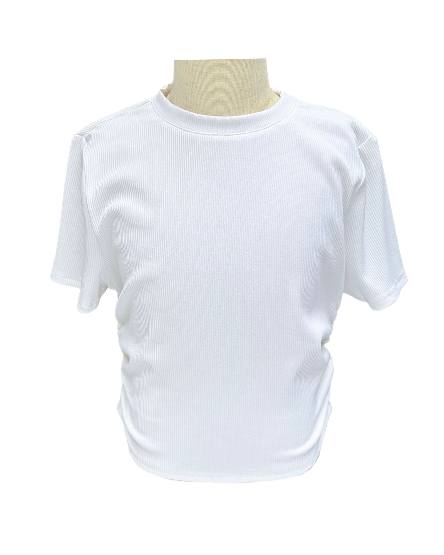 Willa Scrunch Top, White