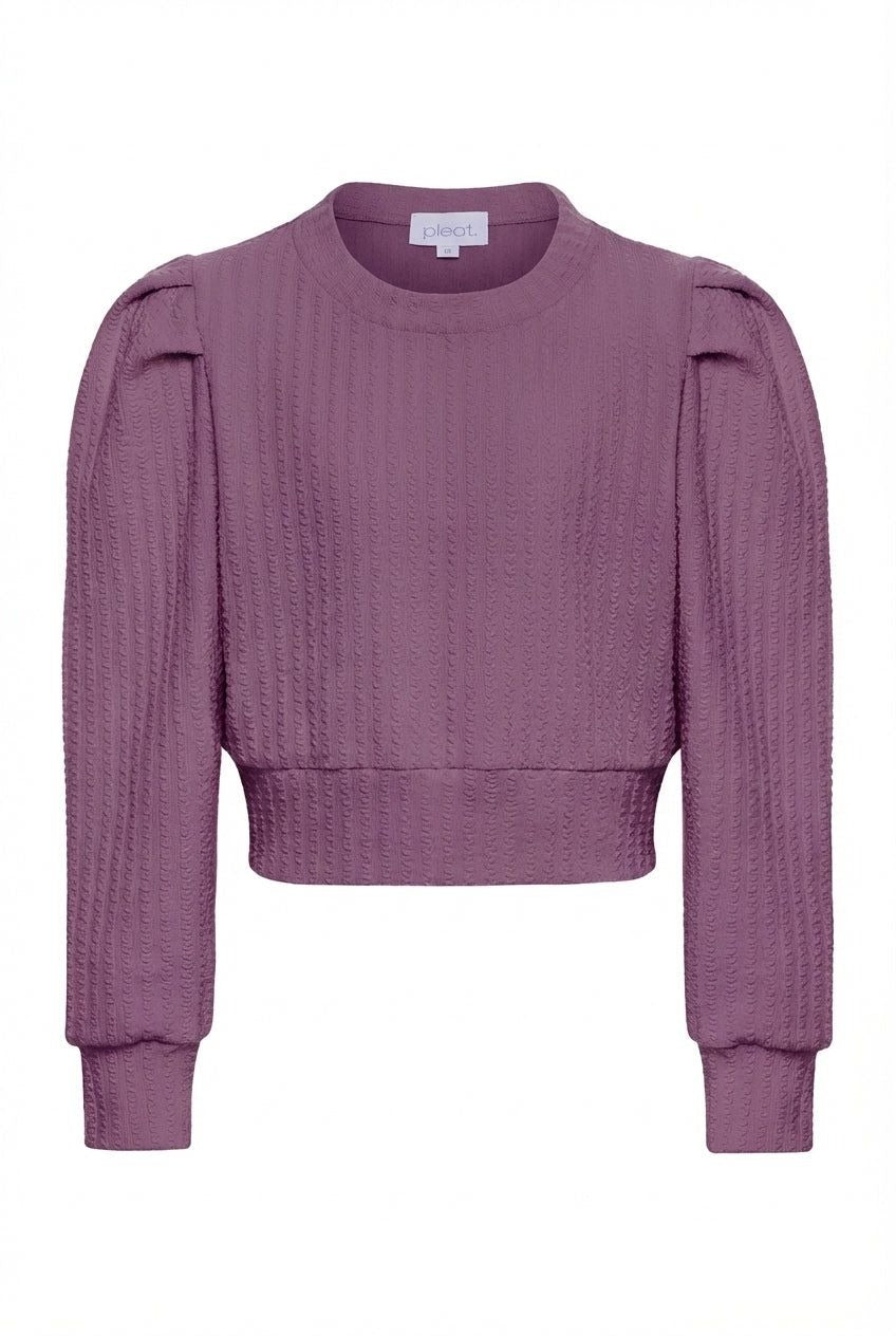 Jane Sweatshirt, Textured Plum