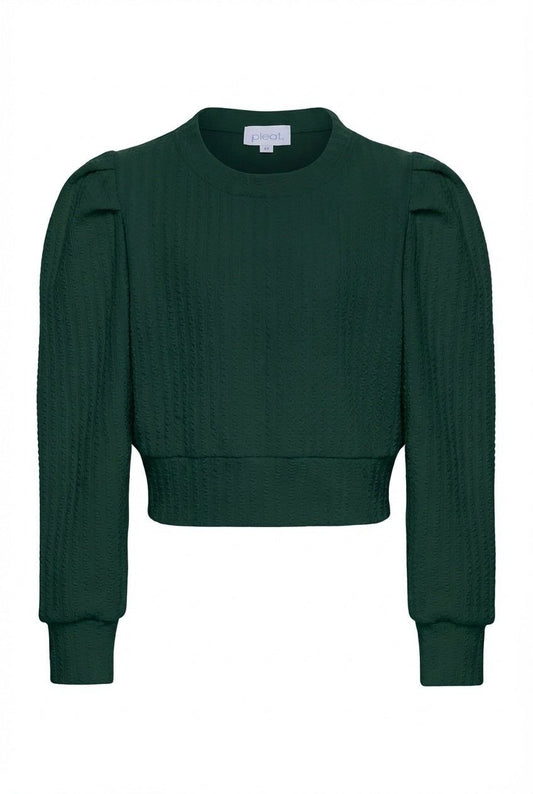 Jane Sweatshirt, Textured Hunter
