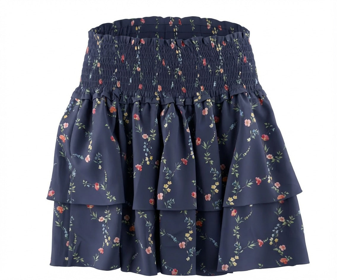 Scottie Skirt, Navy Vine
