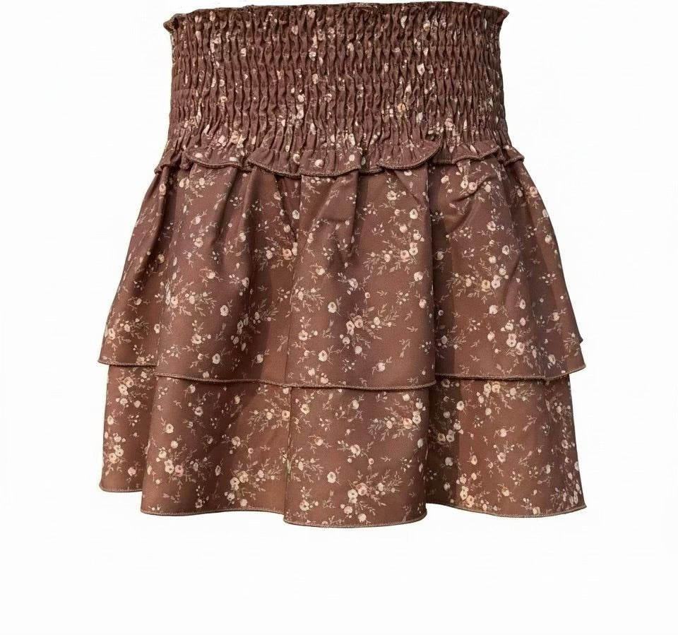 Scottie Skirt, Brown Sugar Blooms