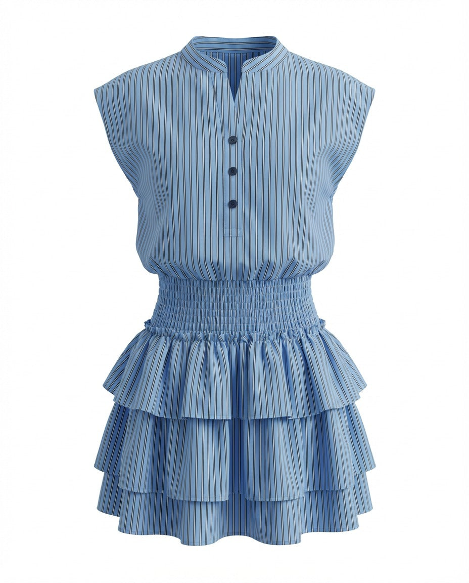 Drew Dress, Front Row Stripe